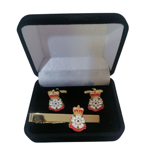 Tie Pin & Cufflink Set in a Velvet Gift Box